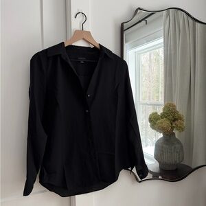 Ann Taylor Elegant Black Blouse